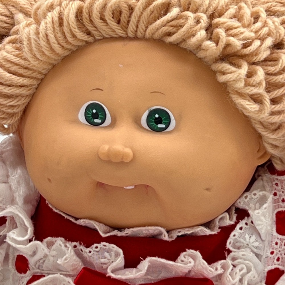 Cabbage Patch Kid Girl Doll Blond Hair Green Eyes Xavier Roberts 1978 1982 - Picture 2 of 10